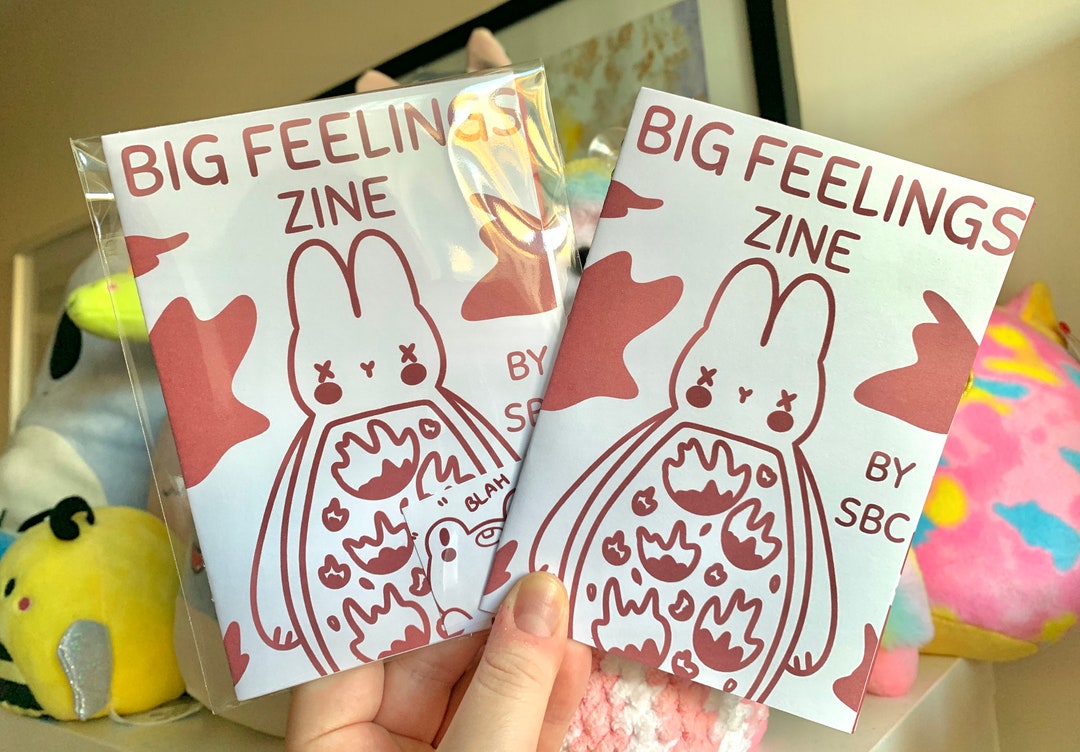 BIG FEELINGS Zine Feelings Zine Story Zine Mental Health Zine Handmade