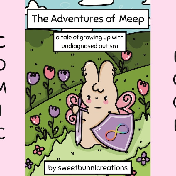 The Adventures of Meep: a tale of growing up with undiagnosed autism DIGITAL Comic ~ Comic Books ~ Autism Comic ~ Bunny comic ~ Autism Book