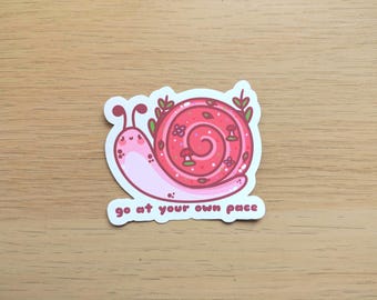 Snail Vinyl Sticker