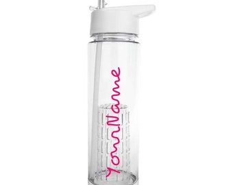 Personalised Water Bottle Island Inspired Fitness Love Custom Gift Any Name