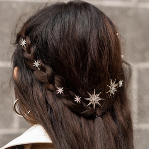 Bridal Star Hair Pins Set | Star Hair Accessories Bridal | Celestial Wedding | Celestial Hair Accessory | Celestial Hair Pin