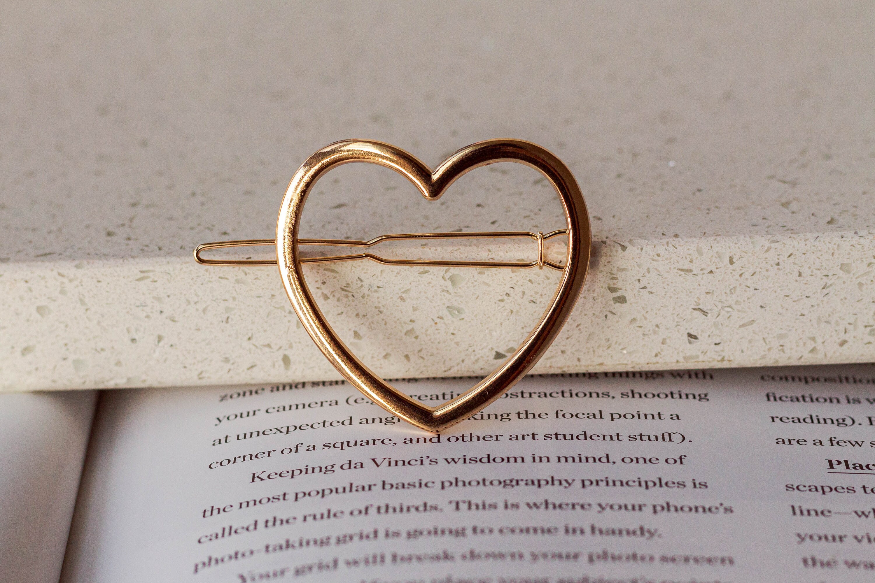 Amazon.com : Iaceble Heart Hair Barrette Black Heart Hair