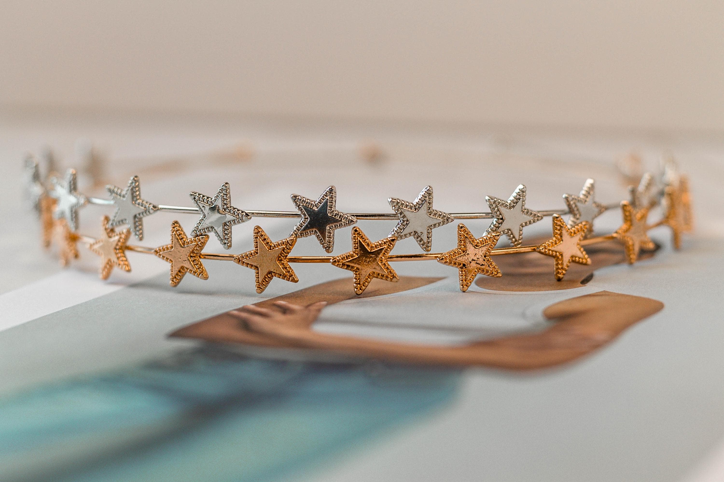 Silver Star Headband - Etsy