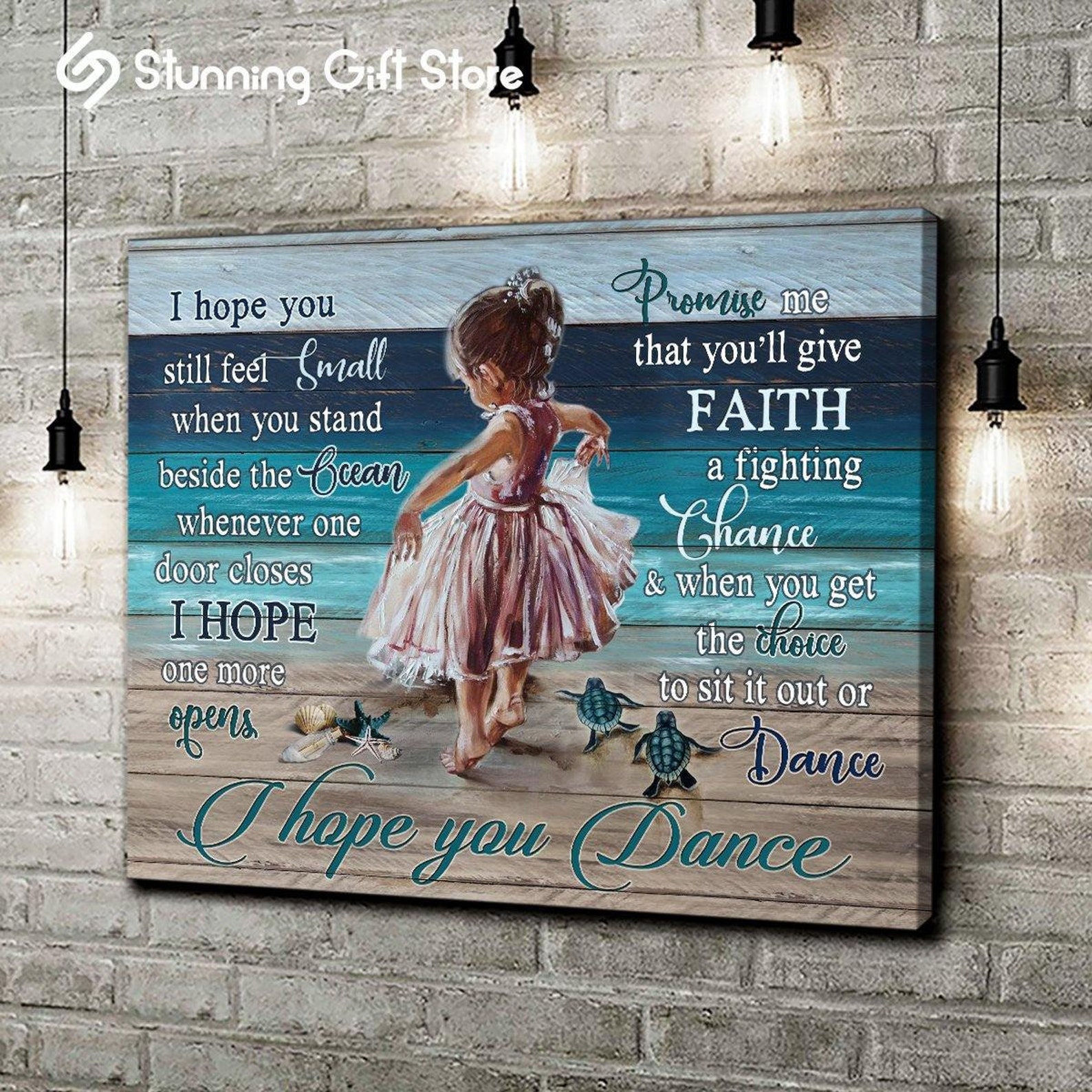 I hope you dance Canvas Print