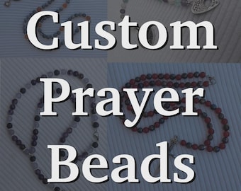 CUSTOM MEDIUM size prayer beads, pagan prayer beads, witchy prayer beads, custom-made, prayer bead, witchcraft, pagan, witchcraft, medium