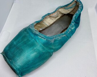 blue and teal shoe