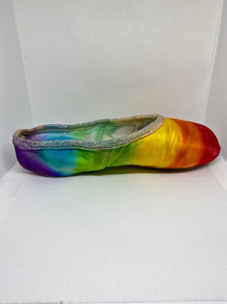 Rainbow Tie Dyed Pointe Shoes Rainbow Pointe Shoes Tie Etsy