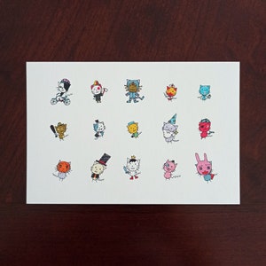 Fifteen Cats Postkarte