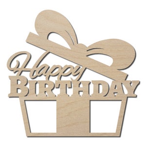 Happy Birthday Sign, Laser Cut Wood Sign, Can Be Personalize. Birthday Decor, Birthday Party, Birthday Wall Decor, Birthday Gift