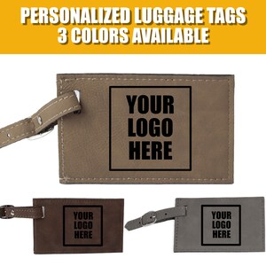 Personalized Luggage Tag (Faux Leather -(JP+)) - Your Own Logo.