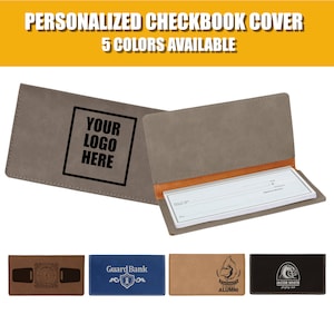 Custom Checkbook, Checkbook Cover, Checkbook Holder, Checkbook Wallet, Leather Checkbook, Personalized Checkbook, Business Checkbook