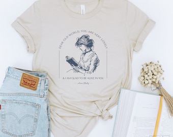 Shirt Anne of Green Gables: cadeau voor boekenliefhebber, ethisch gemaakt