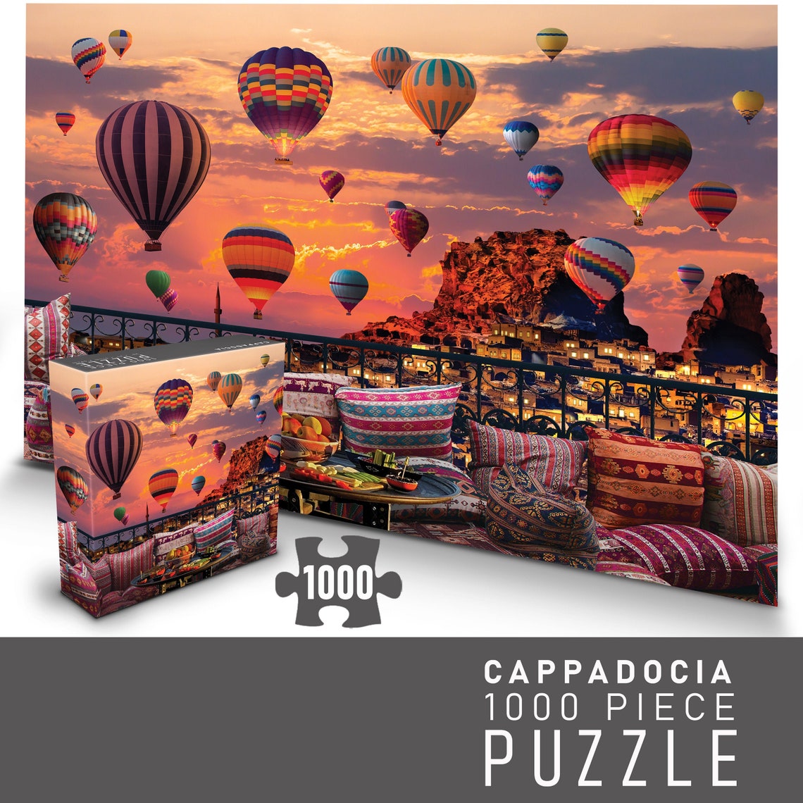1000 Piece Puzzle Cappadocia Hot Air Balloons JigSaw Puzzle Etsy