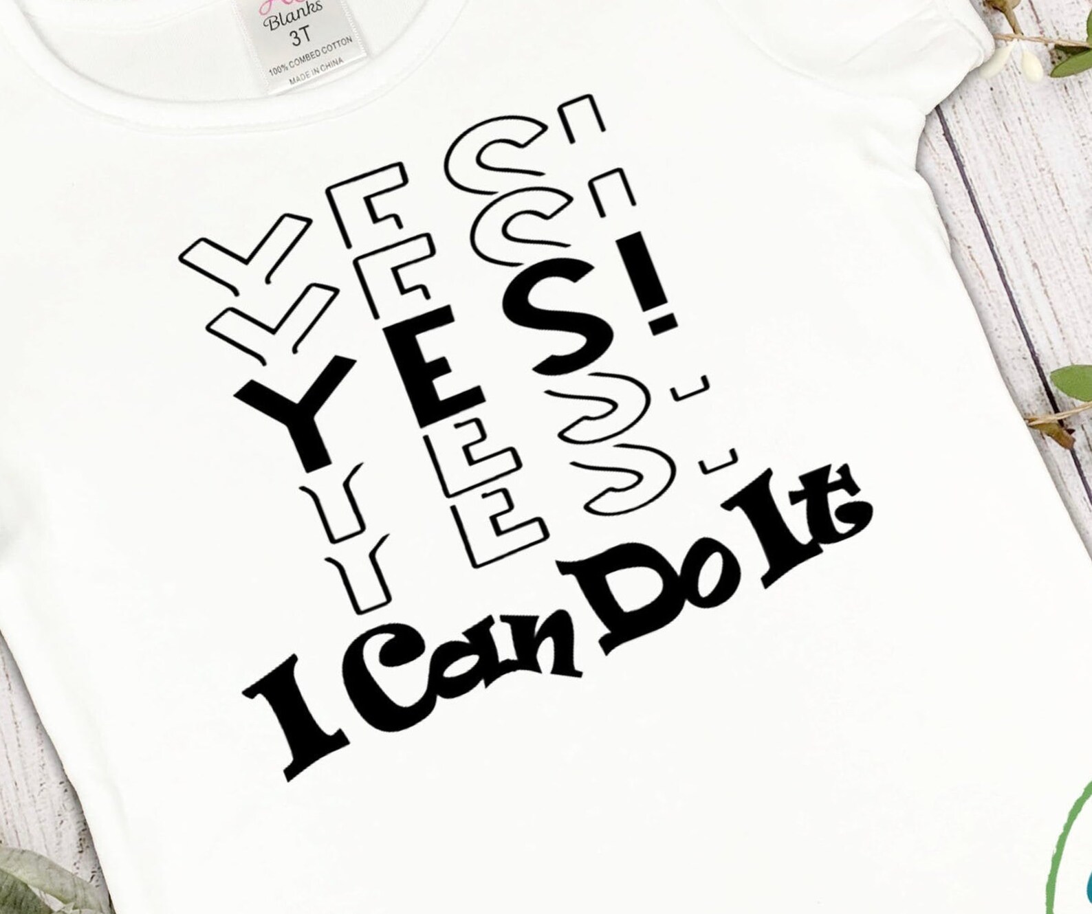 Yes I Can Do It Custom Made I Can Do It Shirt for Kids, Unisex Custom