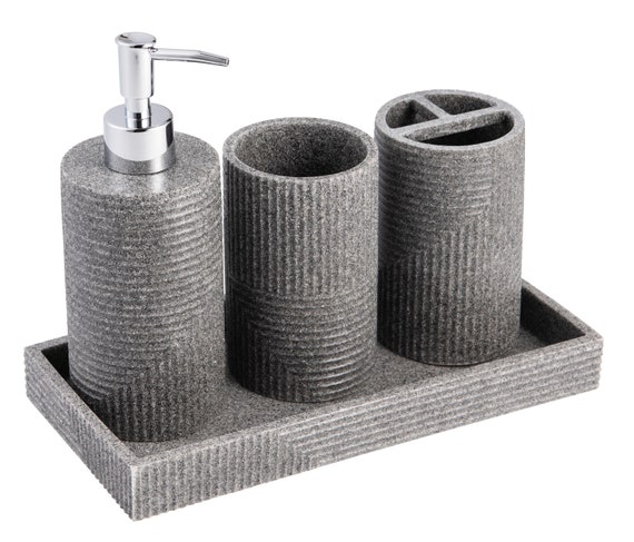 dusin melodisk sammensmeltning Buy Kralix 4 Piece Bathroom Accessories Set Modern Bathroom Online in India  - Etsy