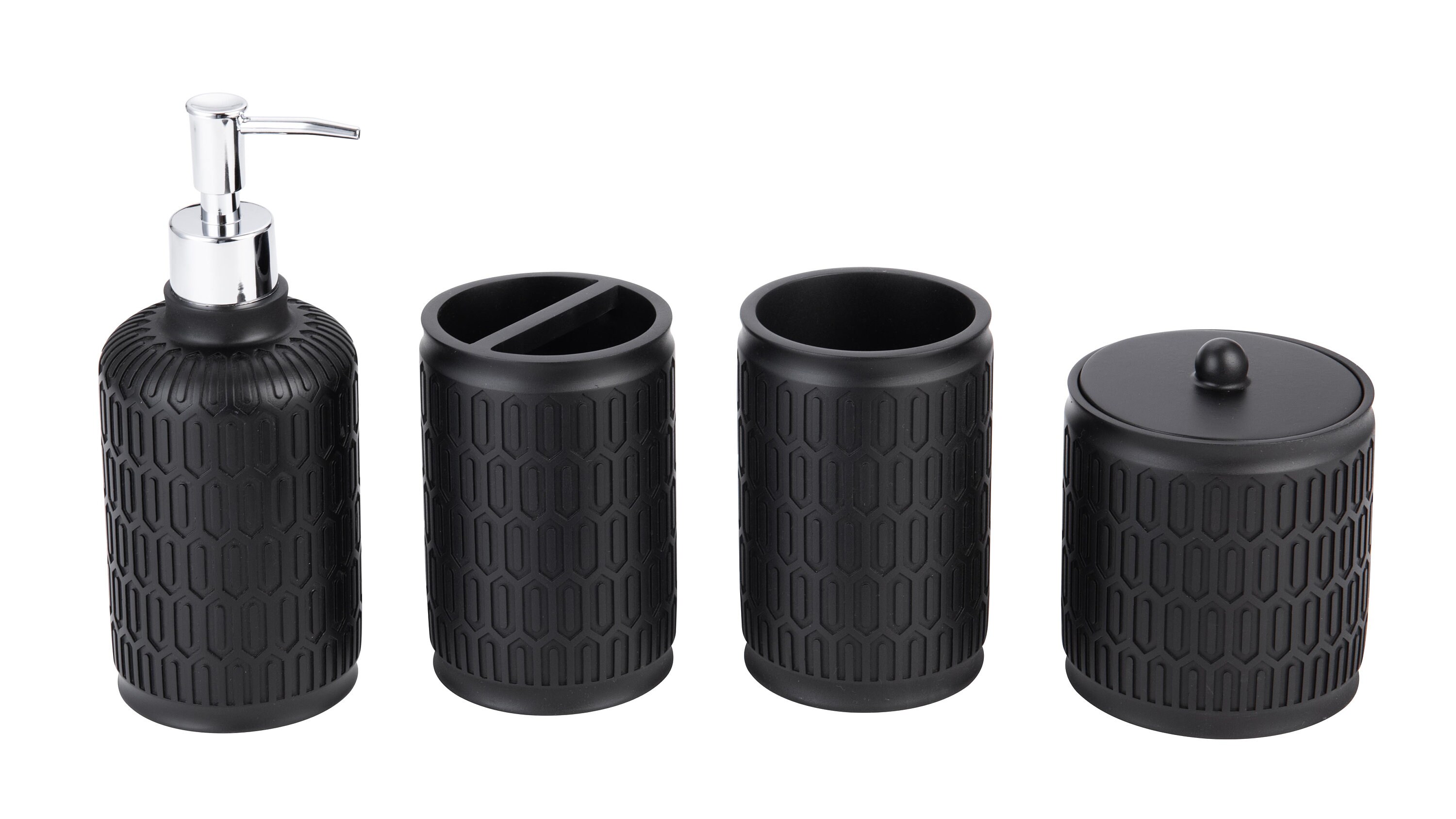 Bathroom Accessories Set , 4 Pieces Bathroom Accessory Set With Toothbrush Holder, Dish Set ...