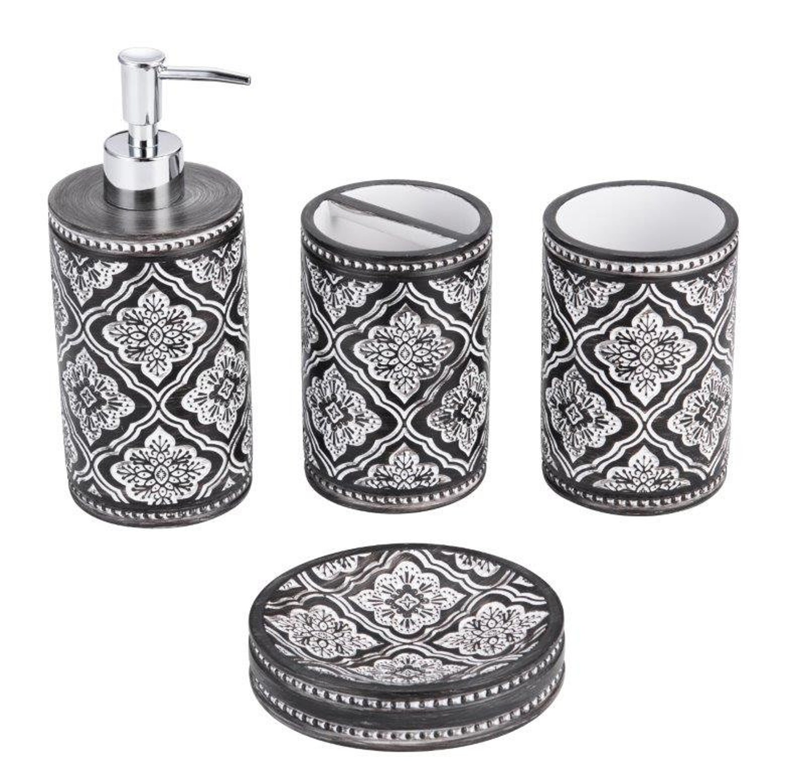 Bathroom Sets Accessories 4 Pieces Bathroom Accessory Set Etsy
