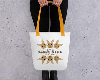 Bunny Mama Print Tote Bag