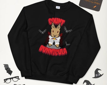 Count Bunnicula Bunny Dracula Spooky Sweatshirt