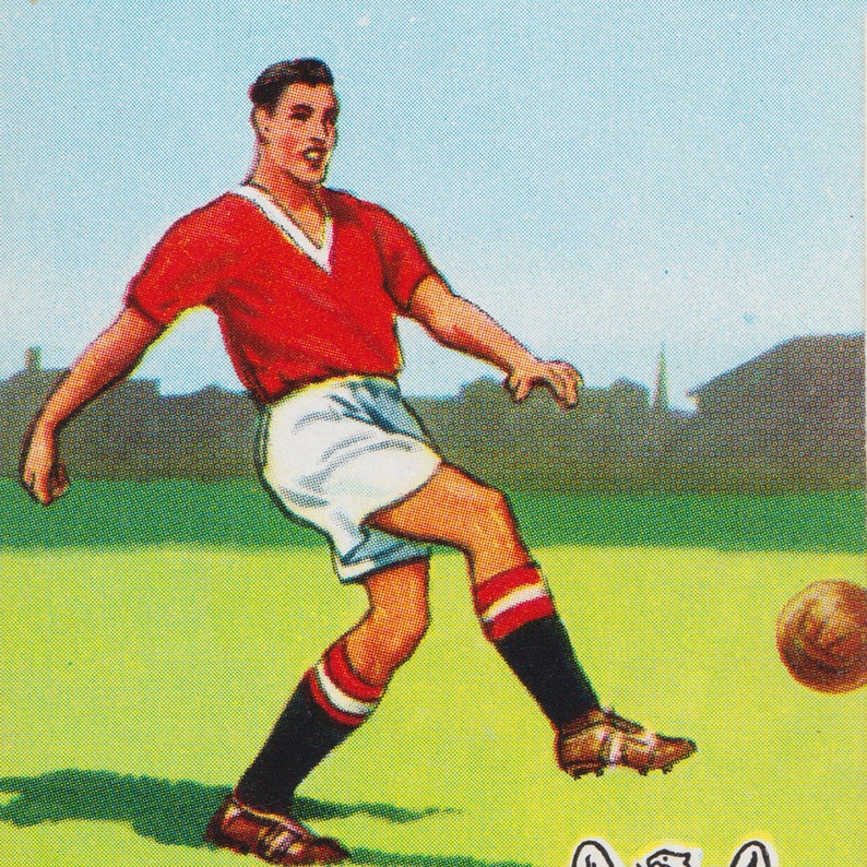 Manchester United Football Club Vintage Playing Card Wall Art