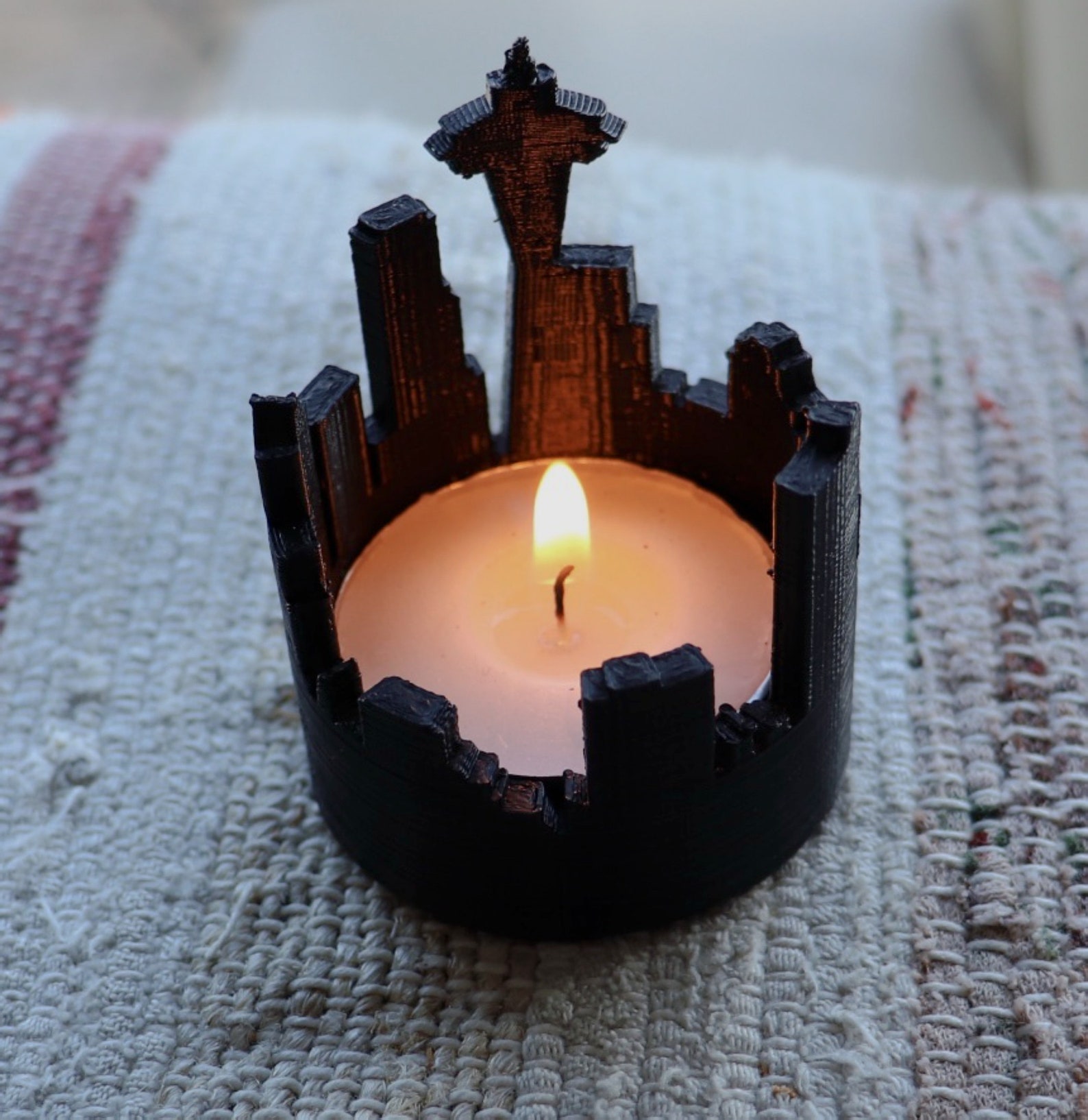 Seattle Skyline 3dprinted Candle Holders Gift Idea Etsy