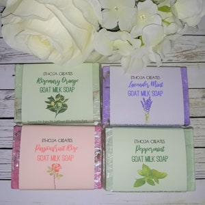 Handmade Goat's Milk Soap, Handmade  with essential oils