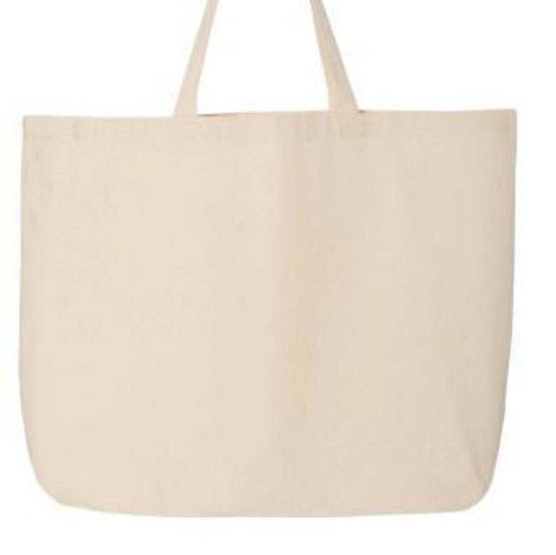 Jumbo-sized custom tote bags