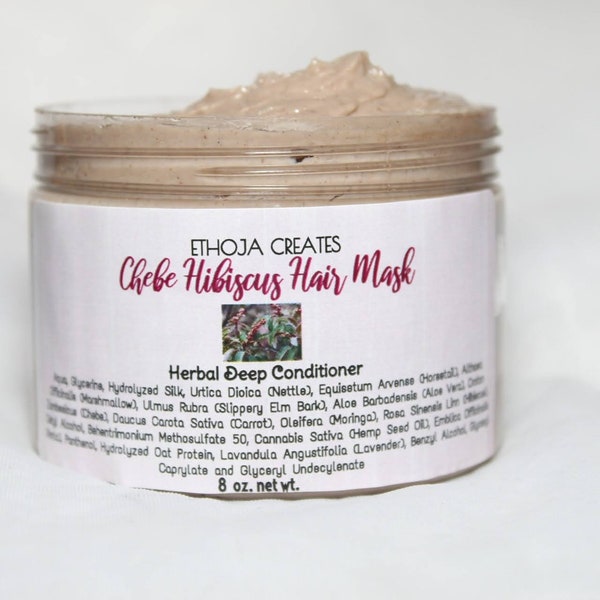 Chebe Hibiscus Hair Mask, Herbal Deep Conditioner, Treatment