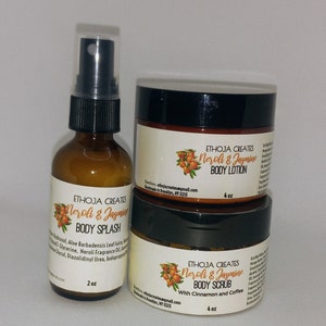 Neroli & Jasmine Body Lotion, Sugar Scrub, Splash Set