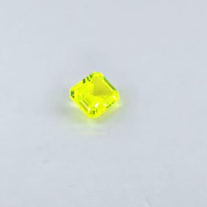 Lab Yag Lab LuAG Yellow (Lutetium Aluminum Garnet) 9.85 carats 9.30 x 10.50 x 5.55 mm, emerald  cut, Lutetium Aluminum Garnet . Gift For Her