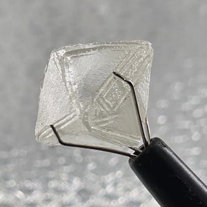 17.60ct  13.90 X 12.90 X 14.70 MM White moissanite rough VVS1 , Raw Moissanite Octahedron | Rough Moissanite Crystal Gift For Her