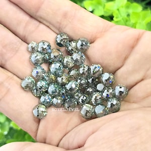 Green Moissanite Beads: AAA Quality, 5mm-10mm