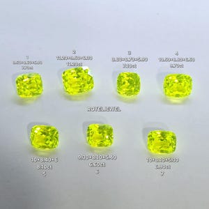 cushion Cut Lab LuAG Yellow (Lutetium Aluminum Garnet) Fancy Cut Lab LuAG Yellow | Lutetium Aluminum Garnet | Yag cushion Cut | Gift For Her