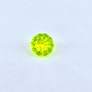 Portuguese cut Lab LuAG Yellow (Lutetium Aluminum Garnet) 6.05 carats 9.05 x 5.30 mm Lutetium Aluminum Garnet , Portuguese cut .Gift For Her
