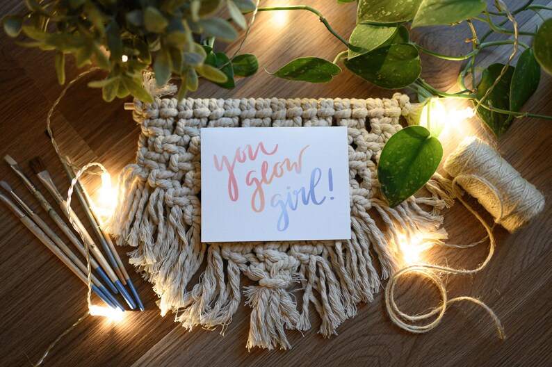 greeting card You Glow Girl