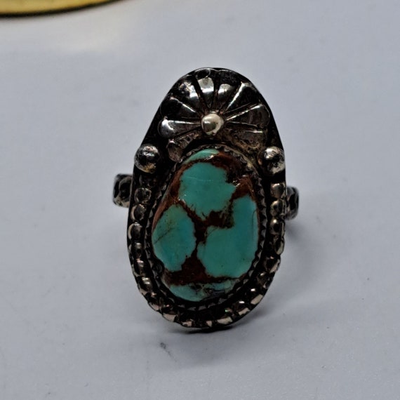 Turquoise ring size 6-1/2 - image 4