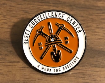 Zresetuj Centrum Nadzoru emaliowana szpilka Animal Crossing