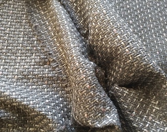 Grey boucle fabric with metallic contrast