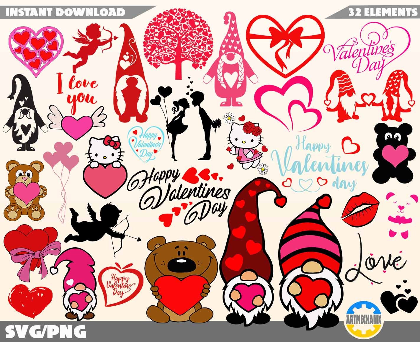 Valentine Bonjour Png french Heart Blank Template Sublimation