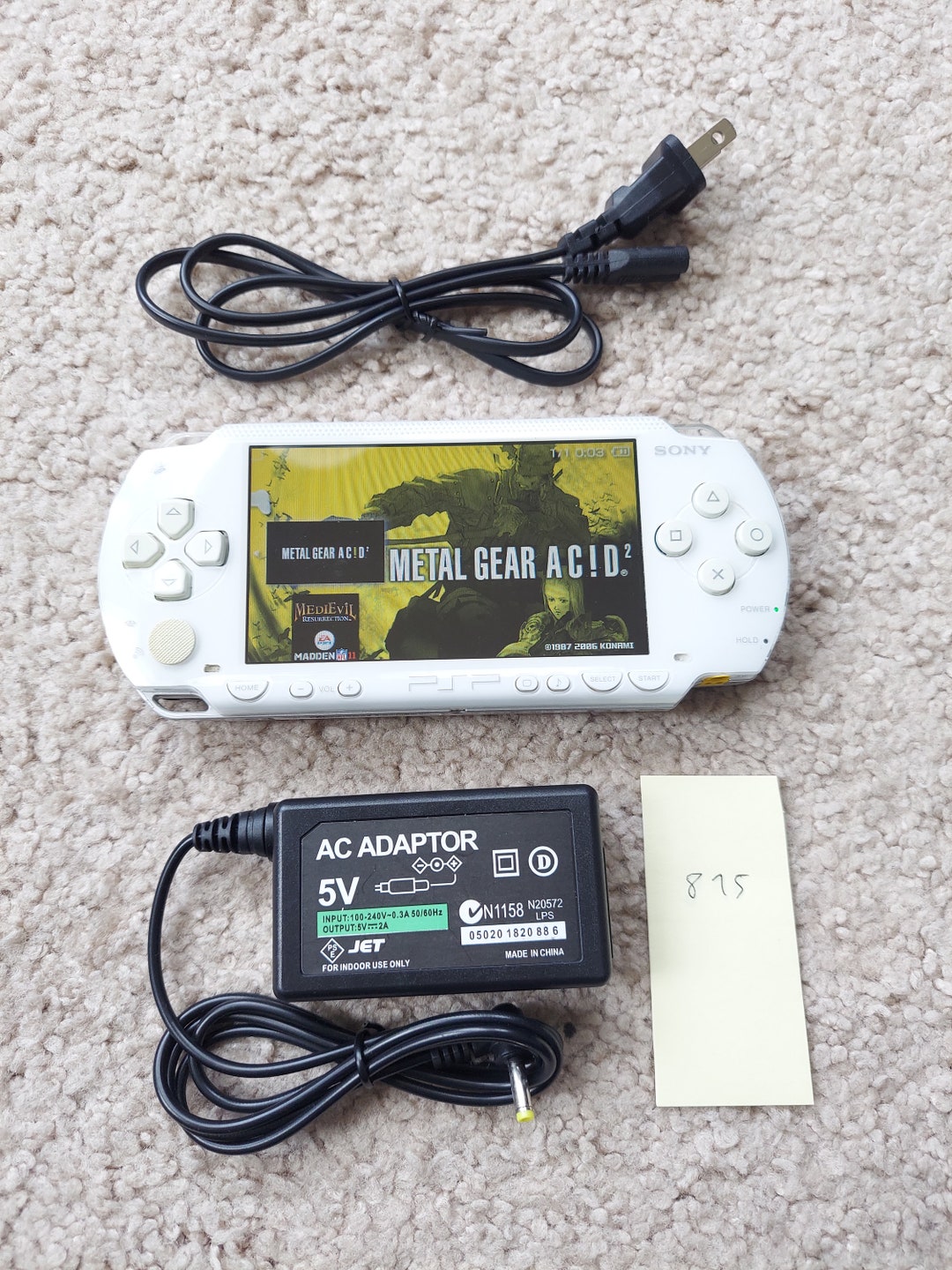 SONY PSP1001 1000 Handheld Console white 128GB Battery Etsy
