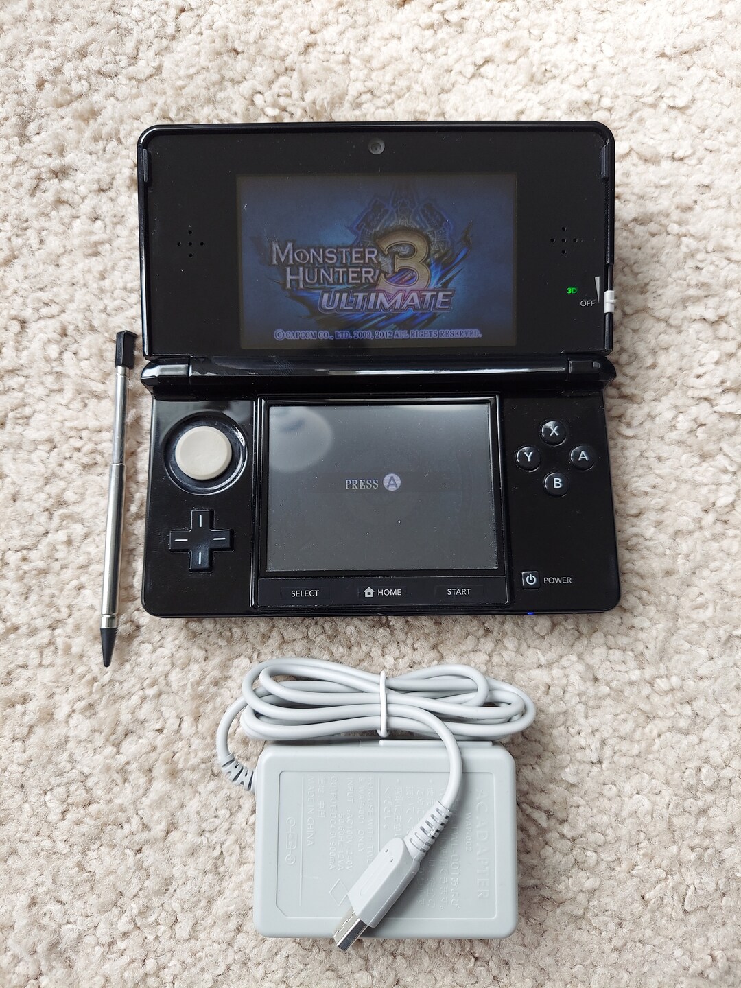 Black Nintendo 3DS Handheld Console 64gb Memory PLZ READ Etsy
