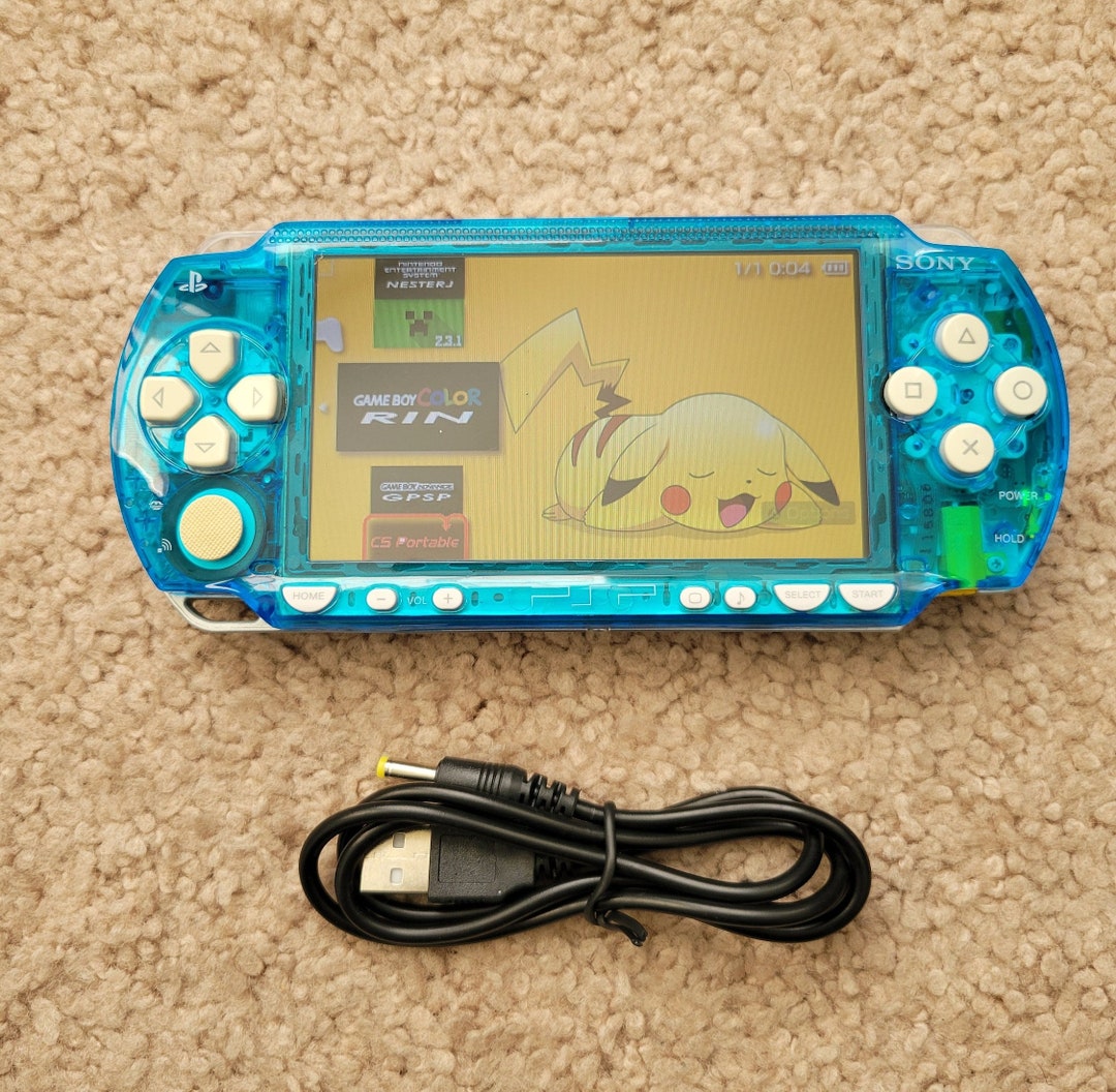 SONY PSP1001 1000 Handheld Console white 64GB Battery Etsy