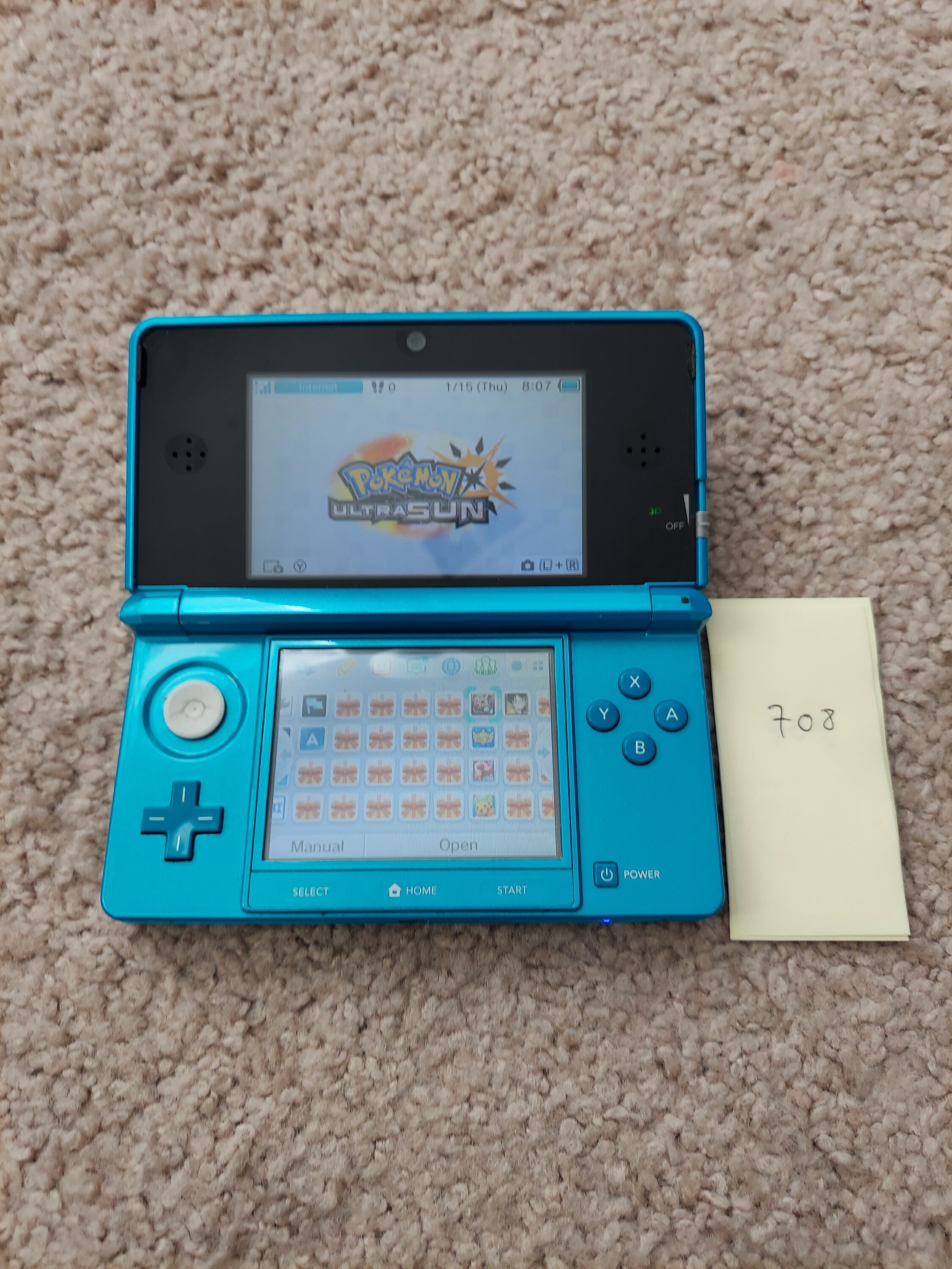 Sky Blue Nintendo 3DS Handheld Console 64gb Memory PLZ READ DESCRIPTION -  Etsy