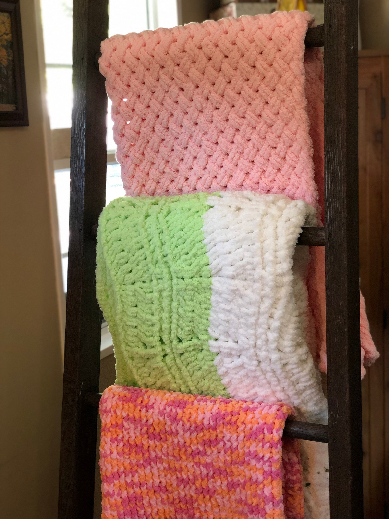 Loop Yarn Baby Blanket Etsy