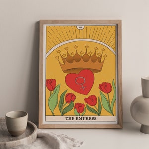 Printable Art, The Empress Definition Print, Wall Art Prints, Tarot Card Print, Tarot, Instant Download,Modern Art, Love Print, Major Arcana