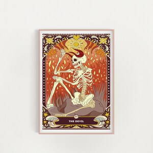 Printable Art, The Devil Definition Print, Wall Art Prints, Tarot Card Print, Tarot, Instant Download, Modern Art, Love Print, Major Arcana