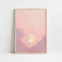 ANTIQUE MOON MAP - Large Moon Map, Digital Download, Antique Celestial ...
