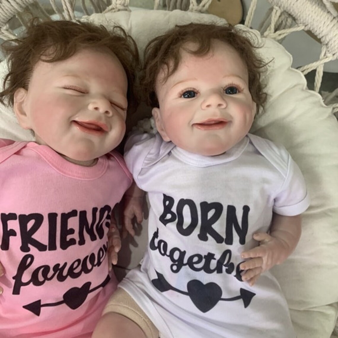 Twins 22Inch Reborn Baby Dolls Lifelike Realistic Reborn Etsy