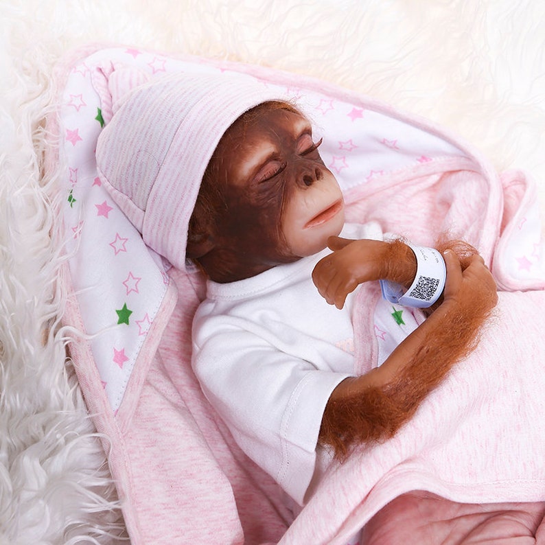 48CM Newborn Baby Monkey Doll Orangutans Reborn Babies Monkey Etsy