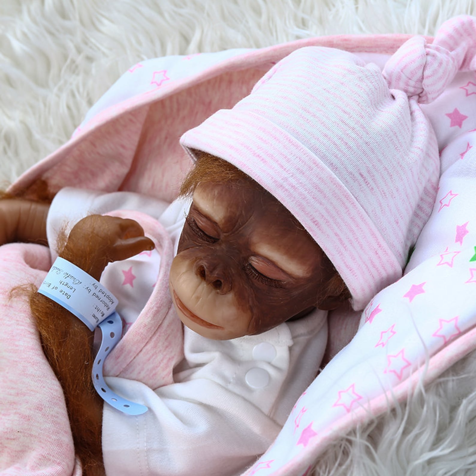 48CM Newborn Baby Monkey Doll Orangutans Reborn Babies Monkey Etsy